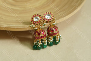 Kundan earrings (1-1230) (PREORDER)