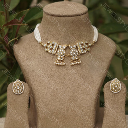 Kundan Necklace set( Preorder) 4-1014 - JEWELSTYLE
