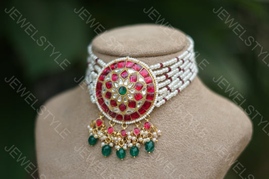 Kundan choker(Preorder) 4-368 - JEWELSTYLE