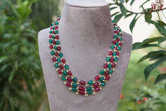 Beads Necklace (4-1408) - JEWELSTYLE