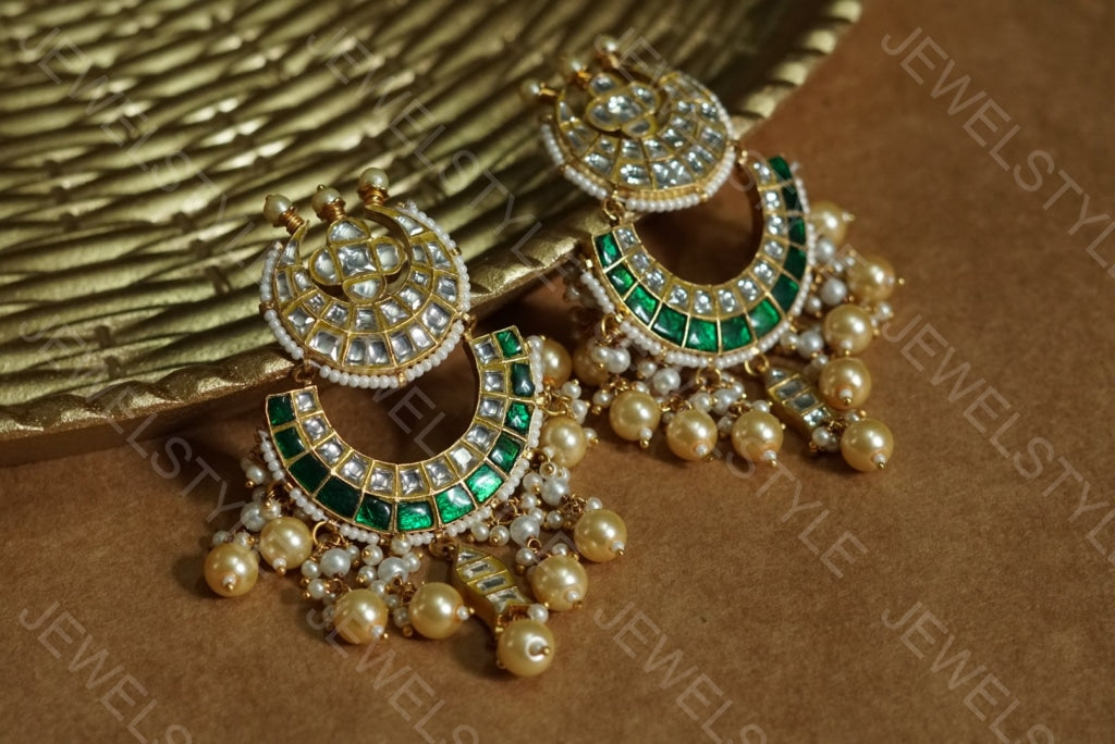 Kundan earrings(Preorder) 1-598 - JEWELSTYLE