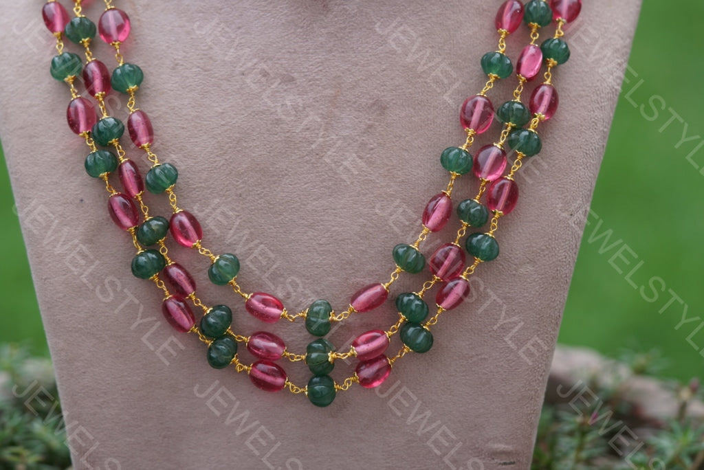 Beads Necklace (4-4050)(N) - JEWELSTYLE