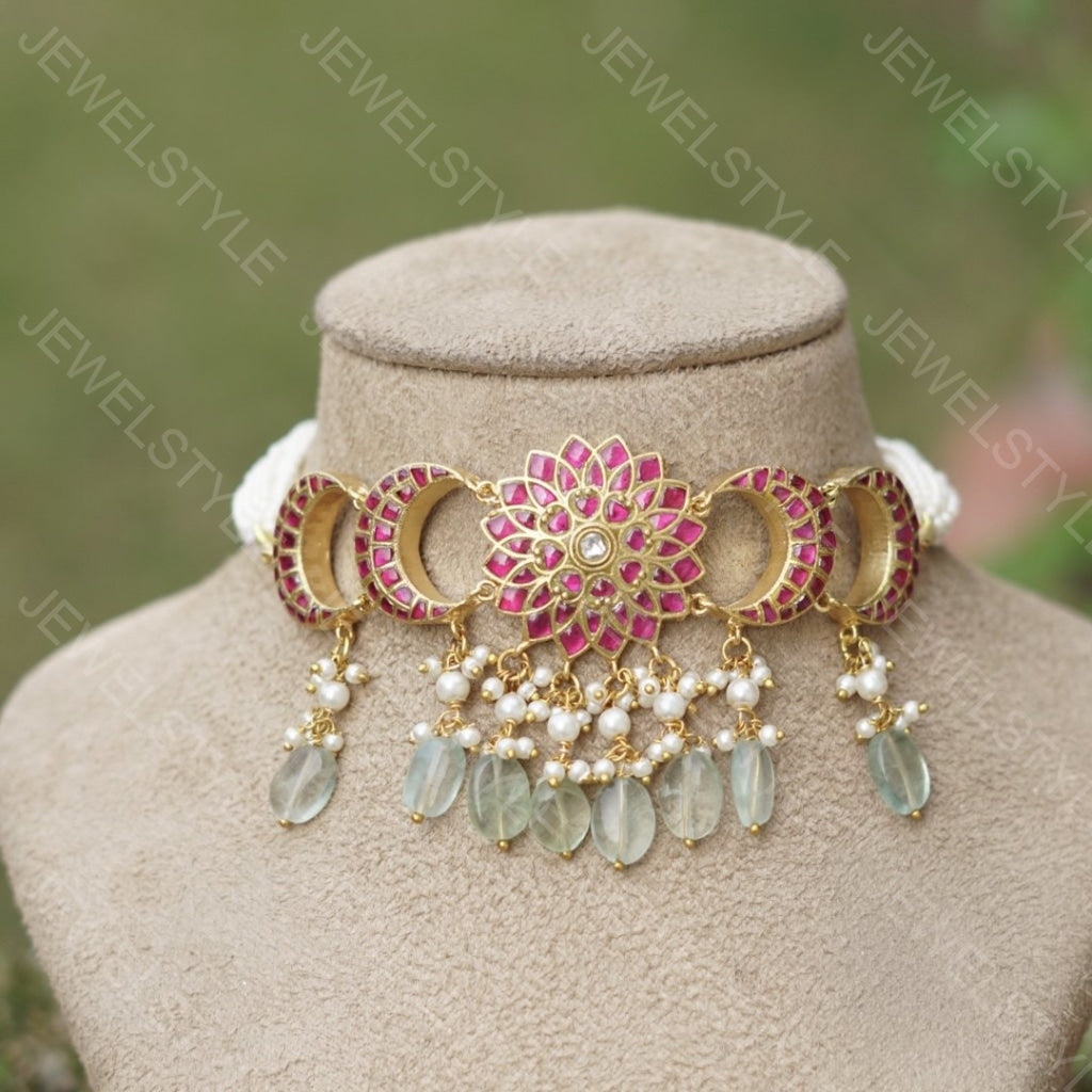 Kundan choker(4-1084)(PREORDER) - JEWELSTYLE