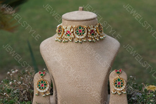 Kundan choker set( Preorder) 4-841 - JEWELSTYLE
