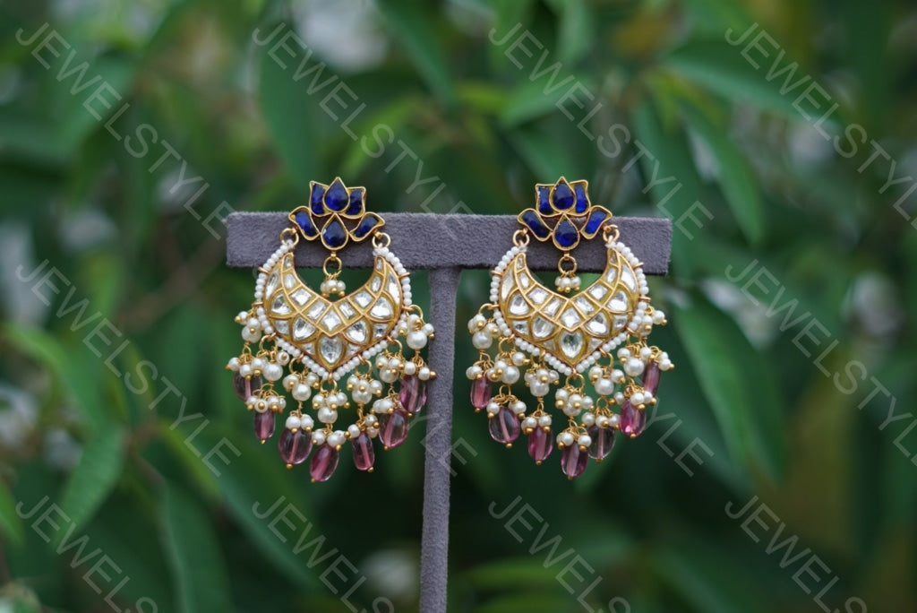 Kundan Earrings (1-1578) (PREORDER) - JEWELSTYLE