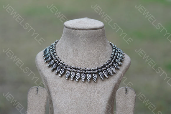 Oxidised necklace (4-5156)