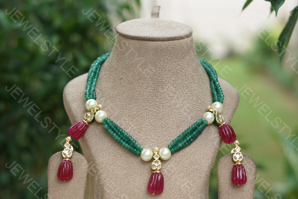 Necklace set (4-1915) - JEWELSTYLE