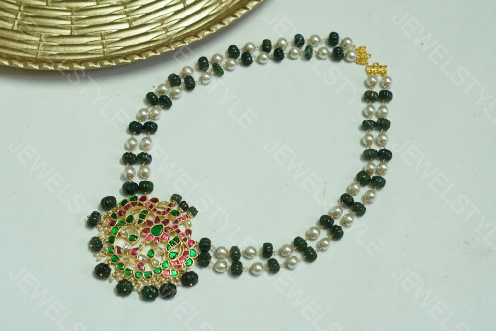 Kundan pendant(Preorder) 4-1382 - JEWELSTYLE