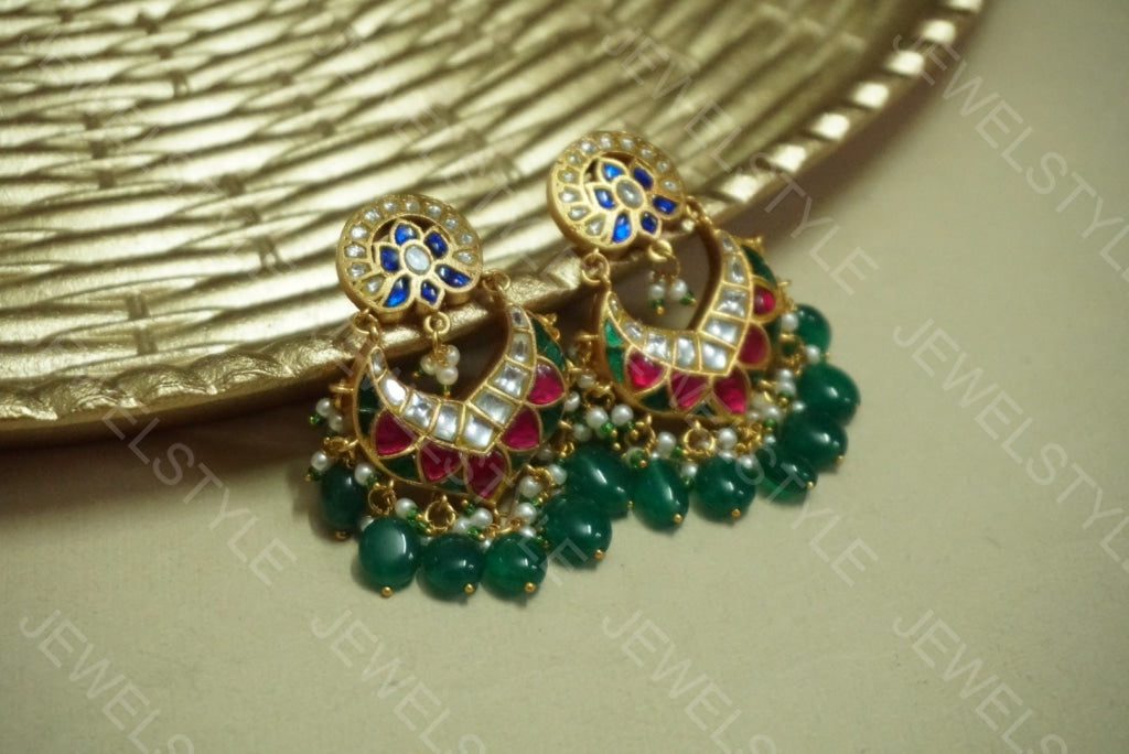 Kundan Earrings (1-1346)(PREORDER)
