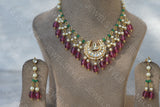 Beads necklace set(4-3235)(N)