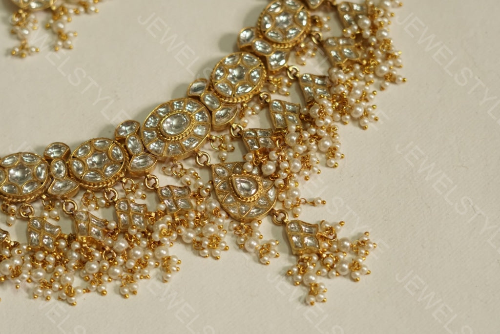 Kundan Choker set(Preorder) (4-1139)(R) - JEWELSTYLE
