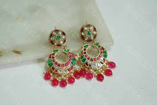Small Kundan Chandbali (1-1291)(Preorder)