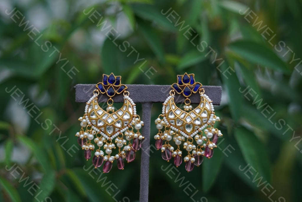 Kundan Earrings (1-1578) (PREORDER) - JEWELSTYLE