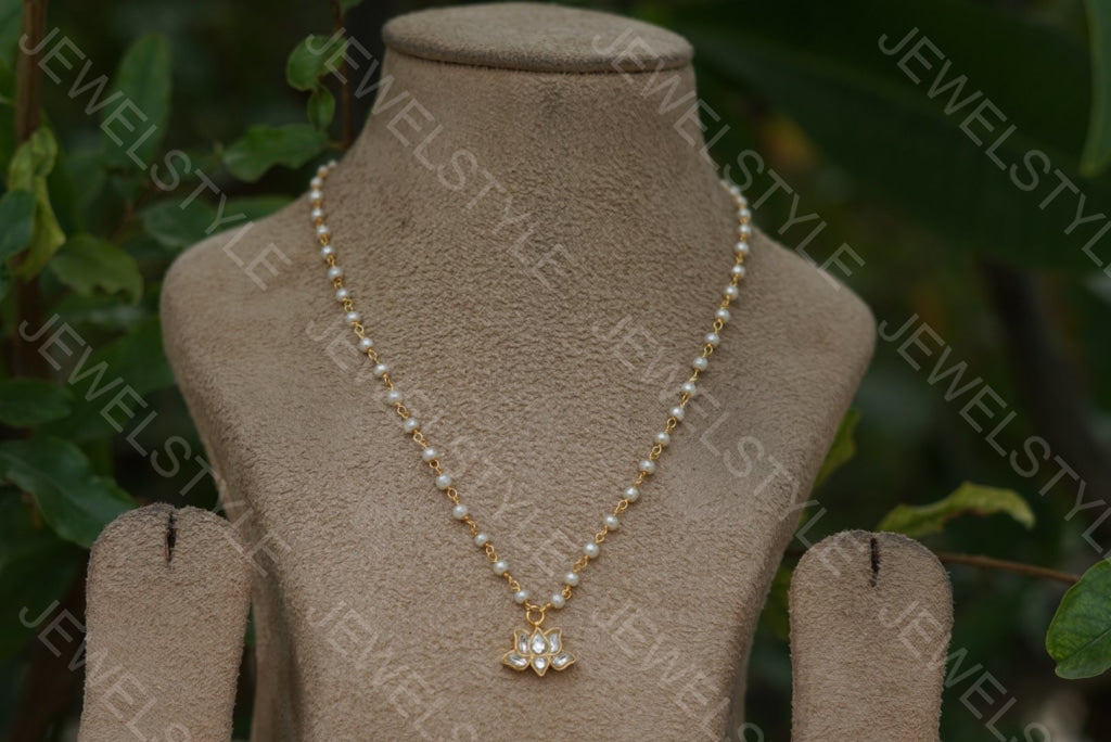 White lotus chain (Preorder) 4-1363 - JEWELSTYLE