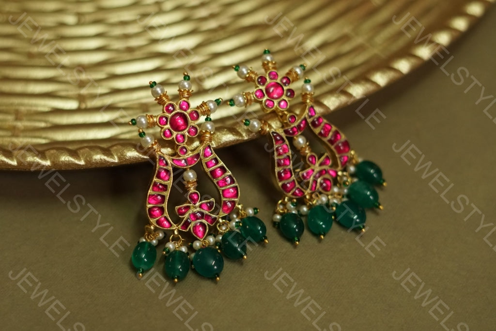 Kundan earrings(1-7)(PREORDER) - JEWELSTYLE