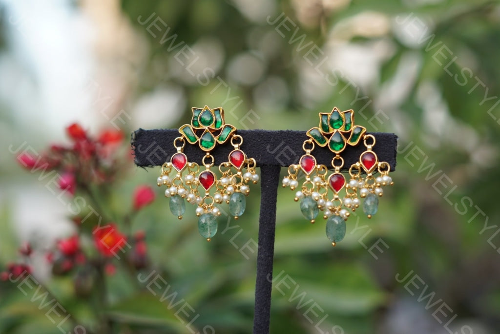 Kundan Earring (1-1535)(PREORDER) - JEWELSTYLE