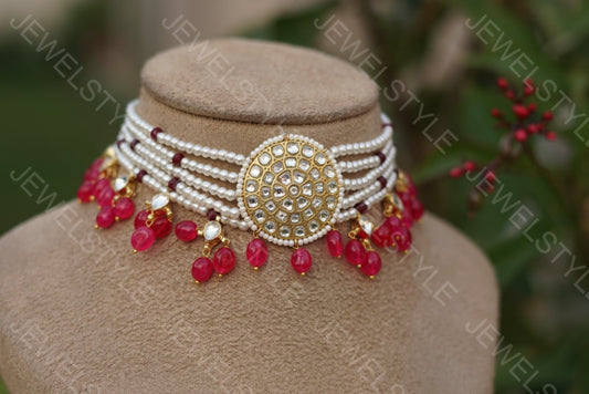 Kundan choker (Preorder) 4-1028 - JEWELSTYLE