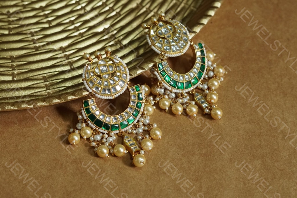 Kundan earrings(Preorder) 1-598 - JEWELSTYLE