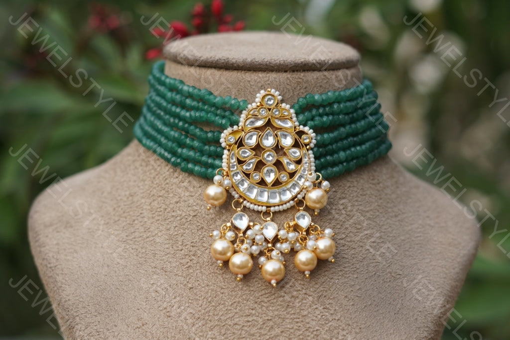 Kundan choker (4-2711)(PREORDER) - JEWELSTYLE