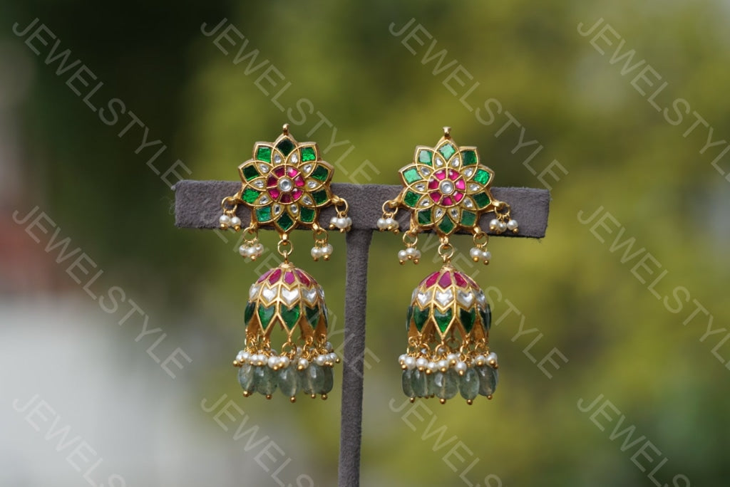Kundan Earrings (1-1590) (PREORDER)