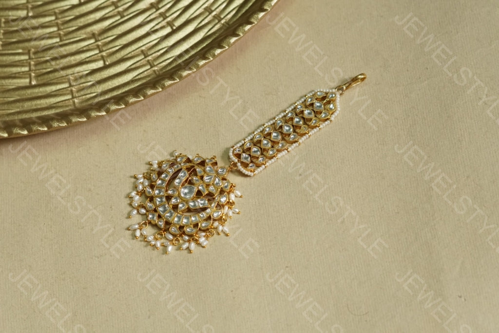 Kundan Maangtika (5-768)(PREORDER) - JEWELSTYLE