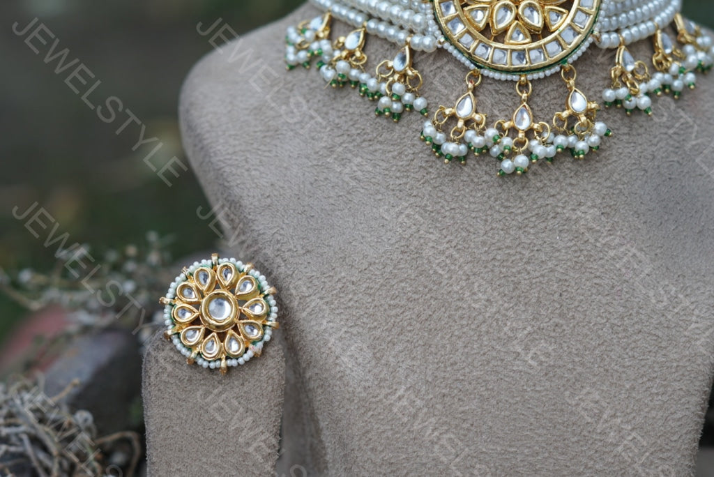 Kundan Choker set (4-3198) - JEWELSTYLE