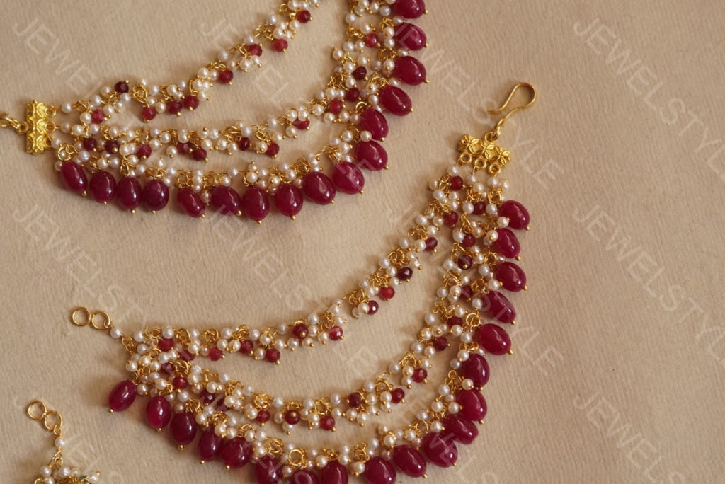 Beads Ear Chain (9-35)(already discounted) - JEWELSTYLE