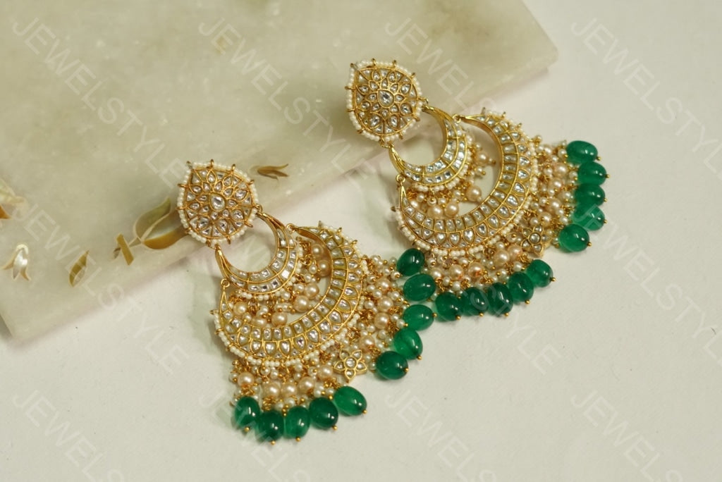 Kundan chandbali(Preorder) 1-1082-c - JEWELSTYLE