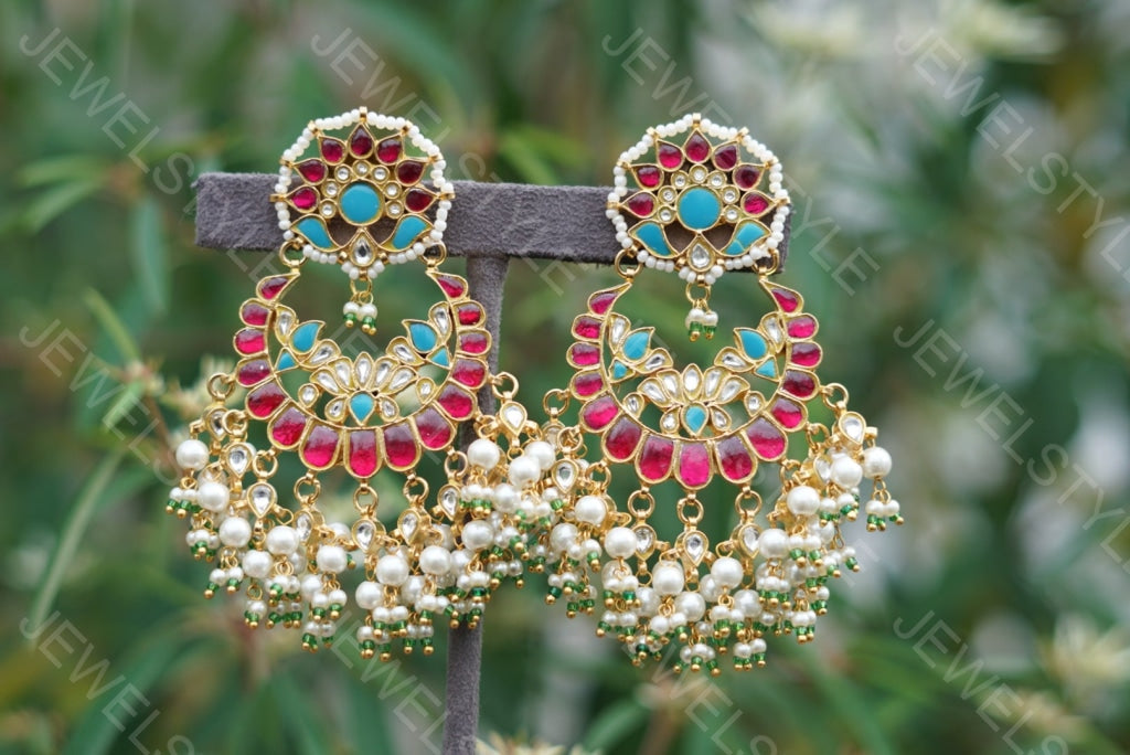 Kundan Earrings (1-1588) (PREORDER)