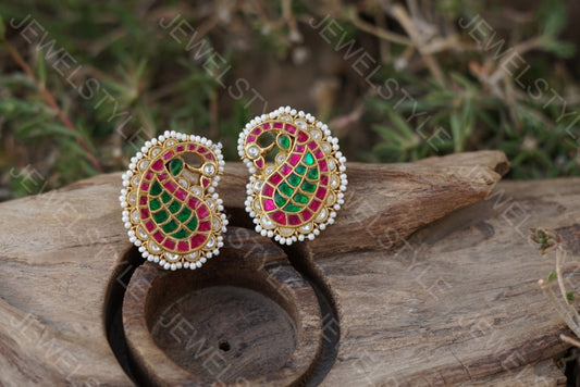 Mango Kundan Studs (1-1904)(preorder)