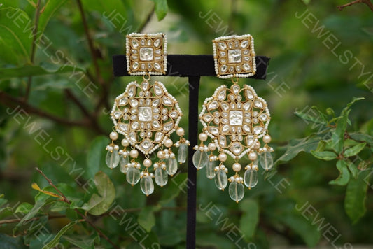 Kundan earrings(Preorder) 1-1062-c - JEWELSTYLE