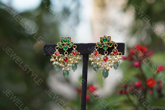 Kundan Earring (1-1535)(PREORDER) - JEWELSTYLE