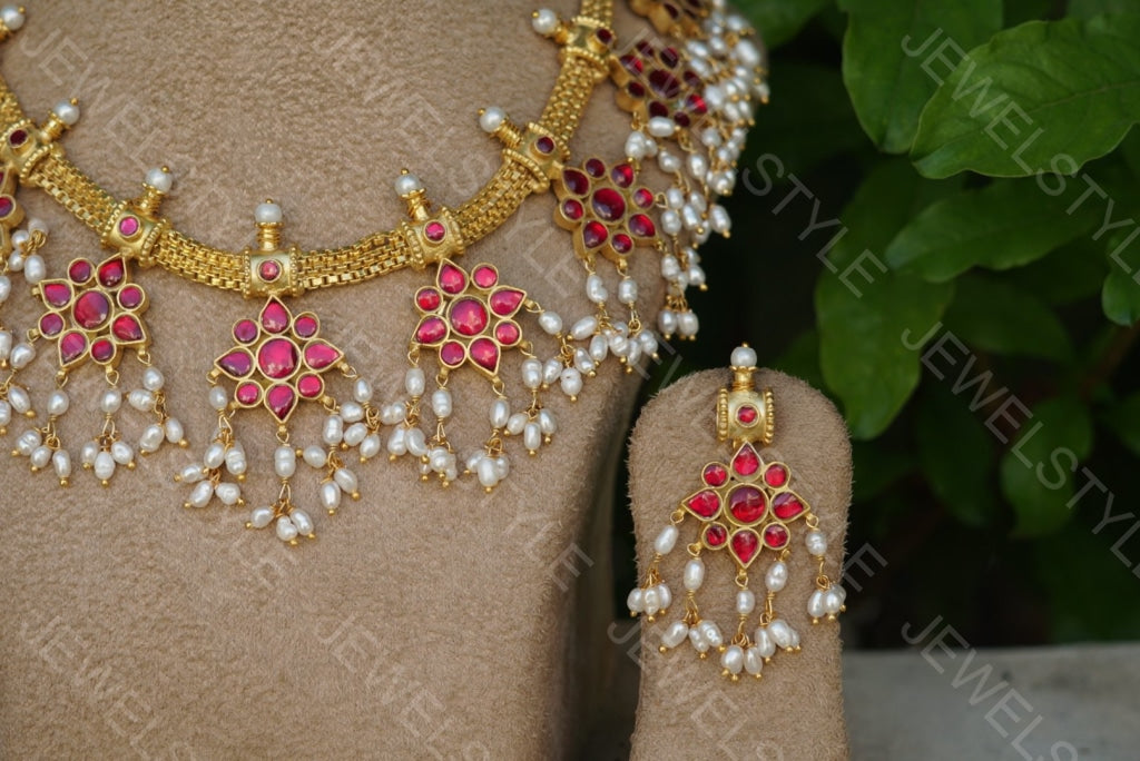 Kundan Necklace set - JEWELSTYLE