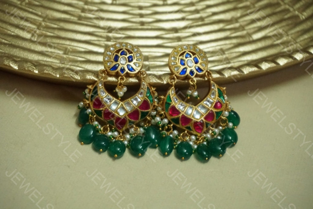 Kundan Earrings (1-1346)(PREORDER)