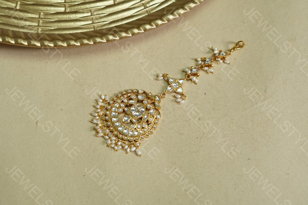 Big Kundan Maangtika (5-689)(PREORDER)