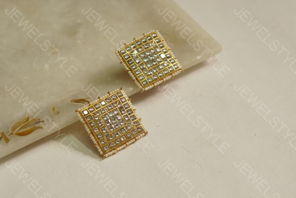 Kundan studs(PREORDER) 1-1114 - JEWELSTYLE