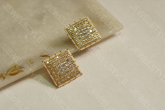 Kundan studs(PREORDER) 1-1114 - JEWELSTYLE