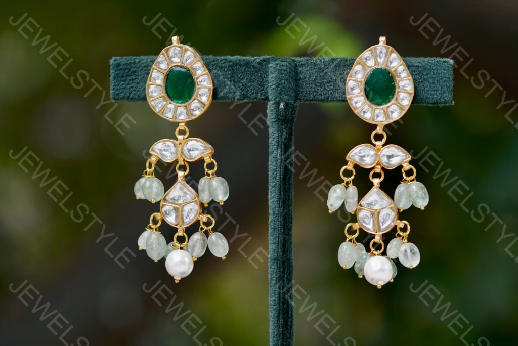 Kundan Earring (1-2342)(R)(PREORDER)