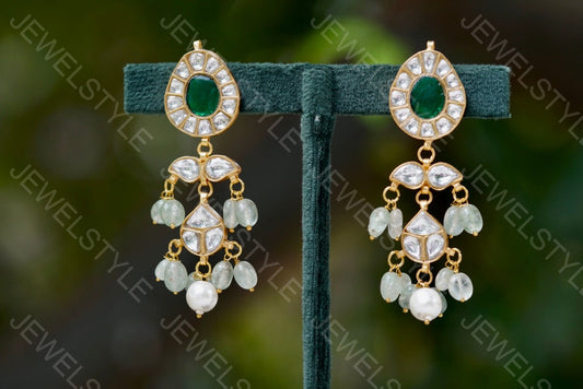 Kundan Earring (1-2342)(R)(PREORDER)