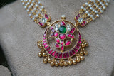 Kundan  necklace (4-4434)(R)(PREORDER)