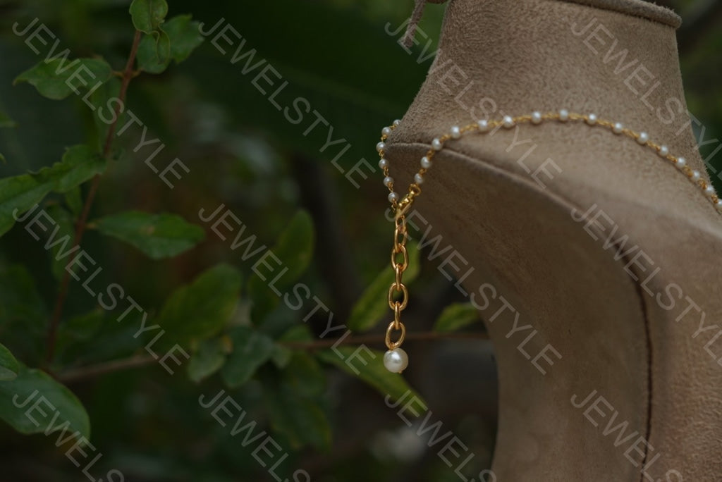 White lotus chain (Preorder) 4-1363 - JEWELSTYLE