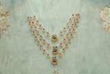 3 line Kundan Ranihaar necklace (4-5265)(R)(PREORDER)