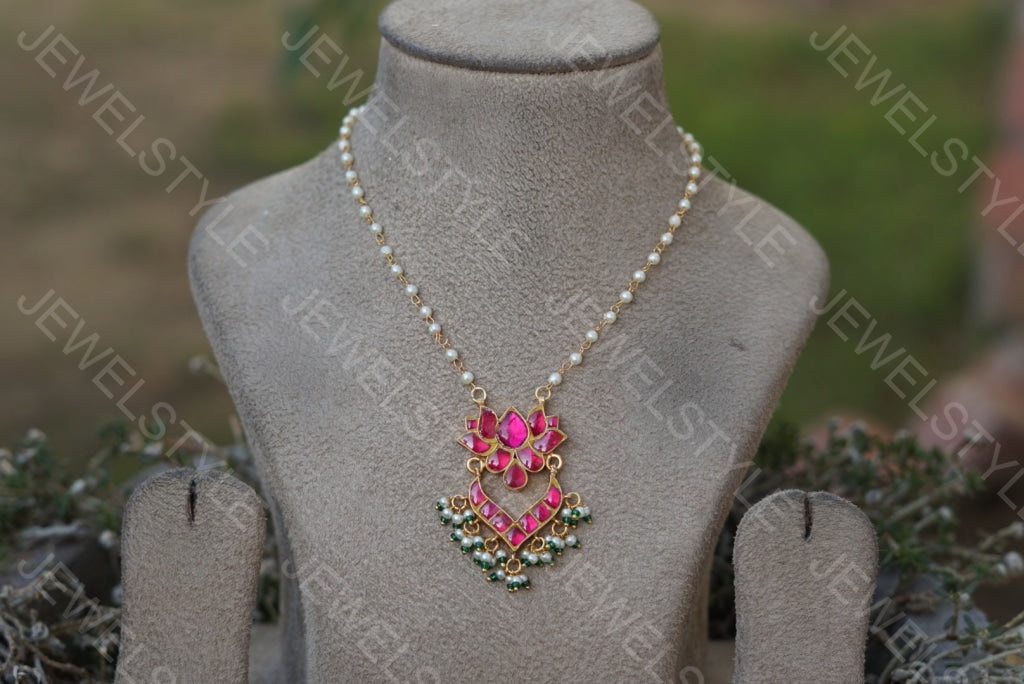 Lotus pendant chain (4-3243)(PREORDER)