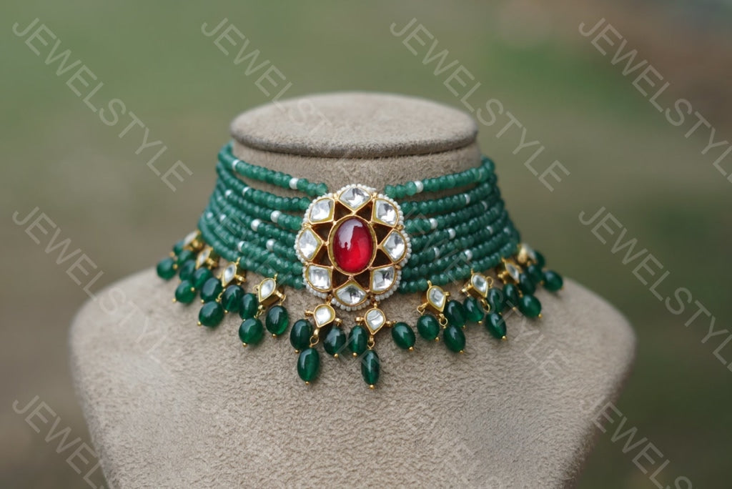 Kundan Choker (4-2574)(PREORDER) - JEWELSTYLE