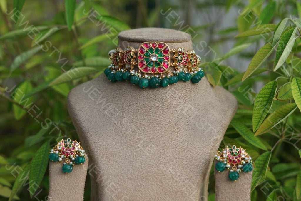 Kundan Choker set (4-2146)(PREORDER) - JEWELSTYLE