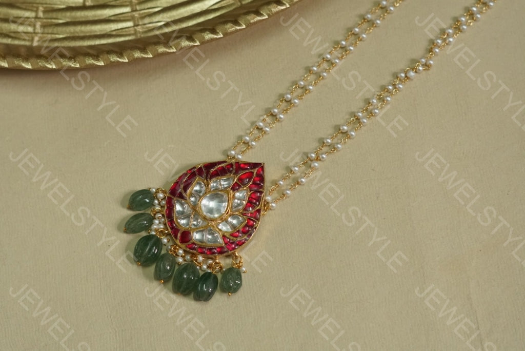 Kundan Pendant (4-1668)(Preorder) - JEWELSTYLE