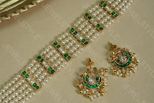 Kundan Choker set (4-1669)(Preorder) - JEWELSTYLE