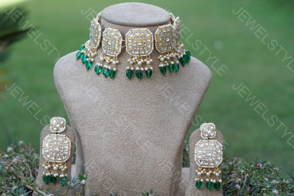 Polki Choker set(Preorder) 4-815 - JEWELSTYLE