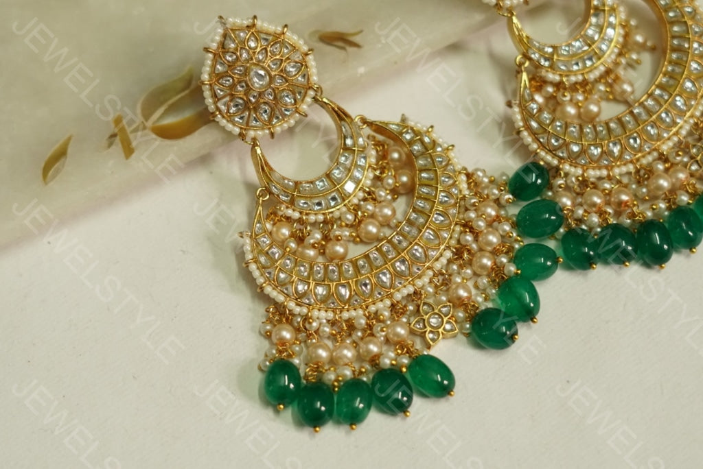 Kundan chandbali(Preorder) 1-1082-c - JEWELSTYLE