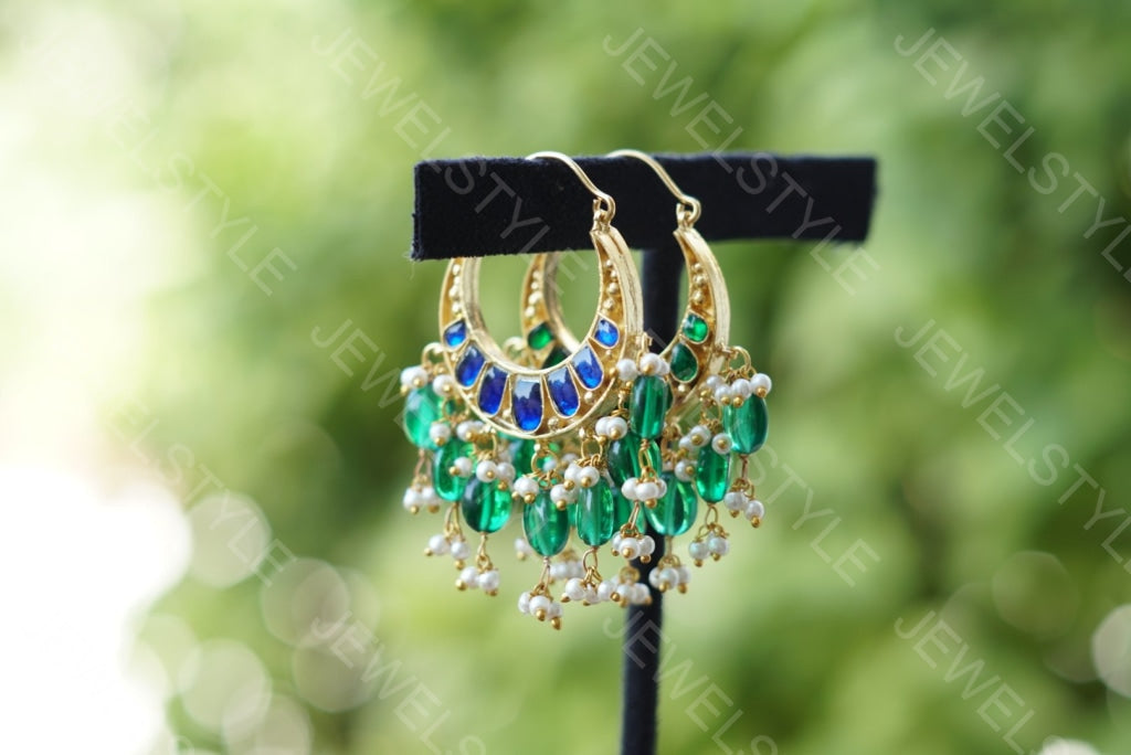 Kundan reversible bali (Preorder) 1-861 - JEWELSTYLE